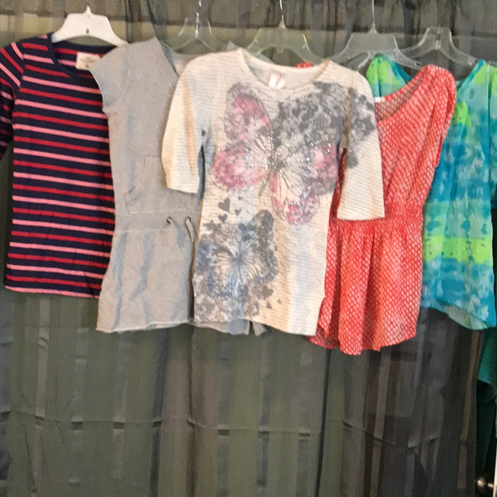Girls Tops 5 pieces size 12-14